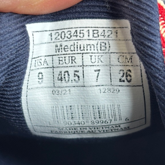 Brooks Launch 8 Running Shoes Stars Stripes Patriotic Red White Blue Size 9 - Picture 11 of 12